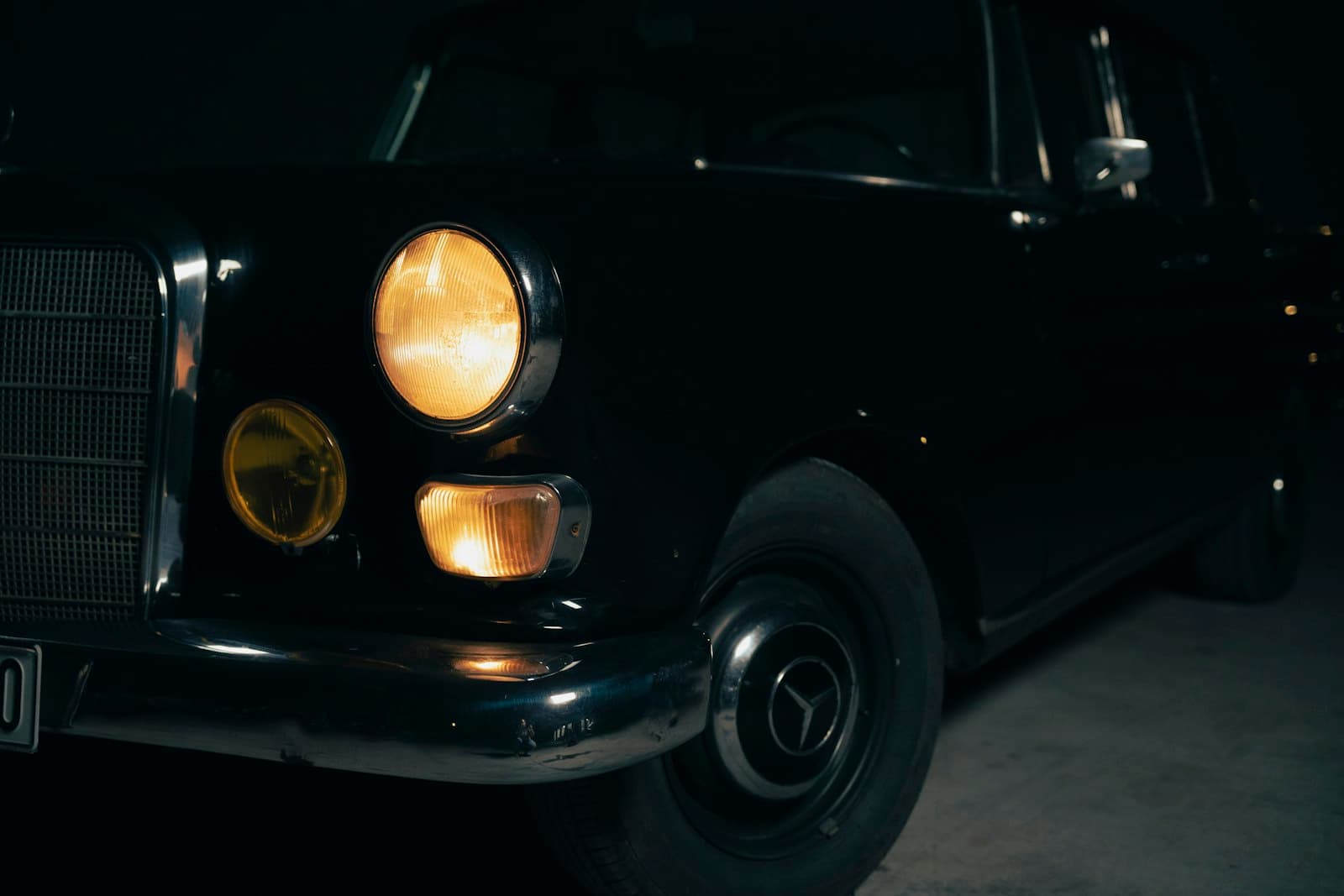 A vehicle beneath an industrial structure